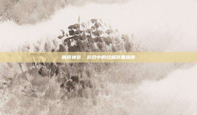 钢背神装,游戏中的终极装备指南
