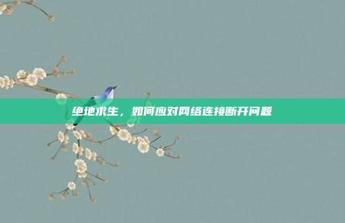 绝地求生,如何应对网络连接断开问题
