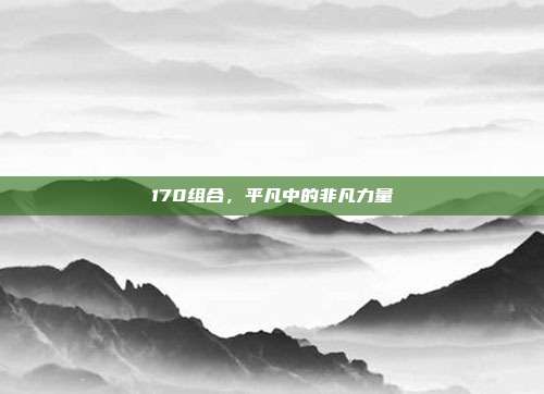 170组合，平凡中的非凡力量