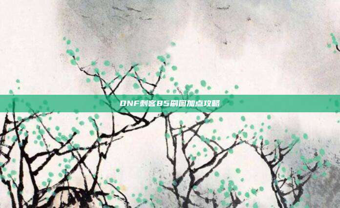 DNF刺客85刷图加点攻略
