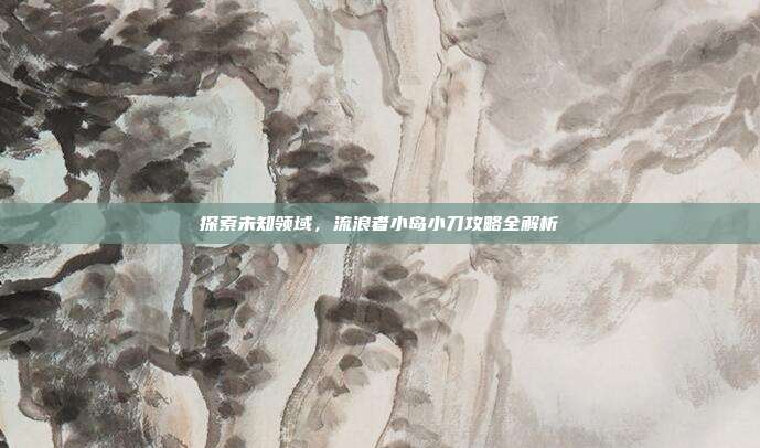 探索未知领域,流浪者小岛小刀攻略全解析