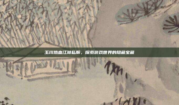 玉川热血江湖私服,探索游戏世界的隐藏宝藏