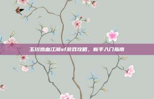 玉川热血江湖sf游戏攻略,新手入门指南