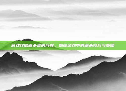 游戏攻略暗杀者的问候,揭秘游戏中的暗杀技巧与策略