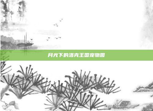月光下的洛克王国宠物园