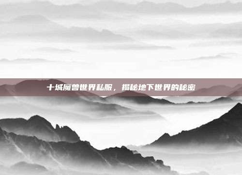 十城魔兽世界私服,揭秘地下世界的秘密