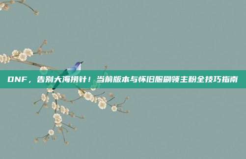 DNF，告别大海捞针！当前版本与怀旧服刷领主粉全技巧指南