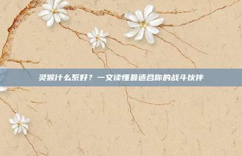 灵猴什么系好？一文读懂最适合你的战斗伙伴