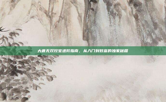 大唐无双挖宝进阶指南，从入门到致富的独家秘籍