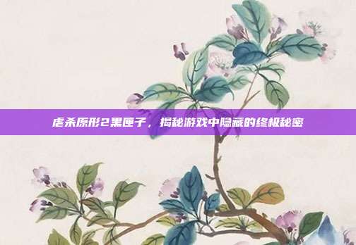 虐杀原形2黑匣子，揭秘游戏中隐藏的终极秘密