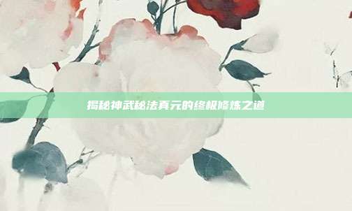 揭秘神武秘法真元的终极修炼之道