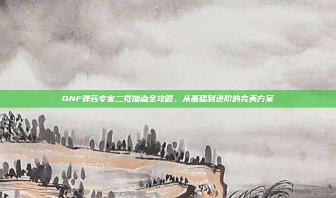 DNF弹药专家二觉加点全攻略，从基础到进阶的完美方案