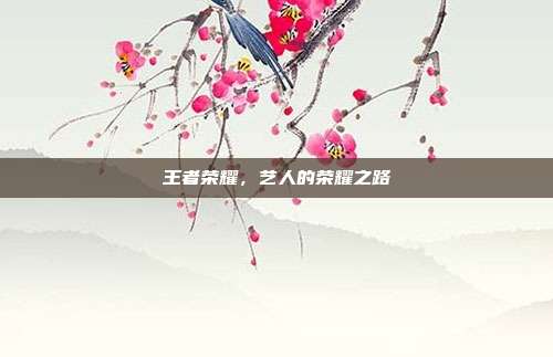 王者荣耀，艺人的荣耀之路