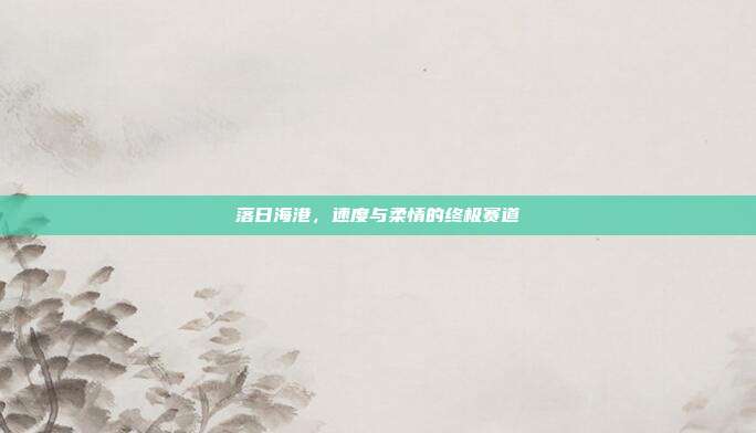 落日海港，速度与柔情的终极赛道
