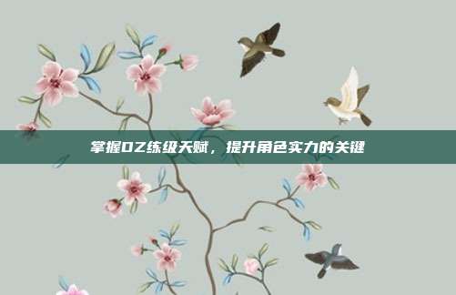 掌握DZ练级天赋，提升角色实力的关键