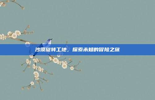 沙漠旋转工地,探索未知的冒险之旅