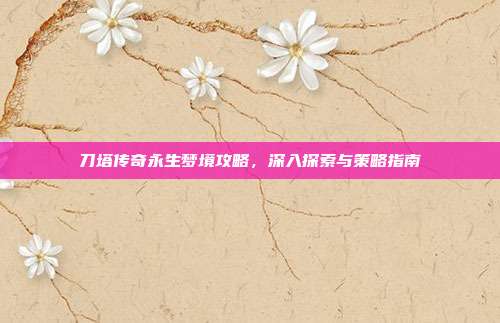 刀塔传奇永生梦境攻略，深入探索与策略指南