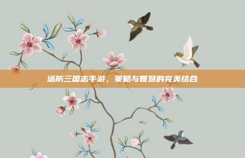 塔防三国志手游,策略与智慧的完美结合