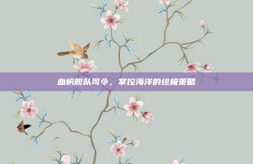 血帆舰队司令,掌控海洋的终极策略