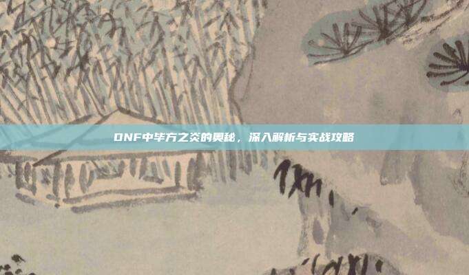 DNF中毕方之炎的奥秘,深入解析与实战攻略