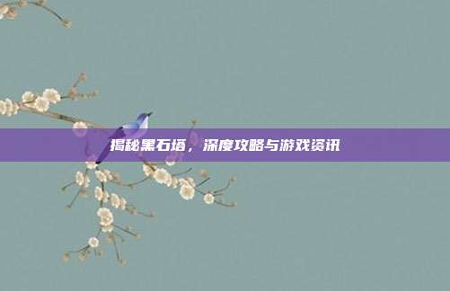 揭秘黑石塔,深度攻略与游戏资讯