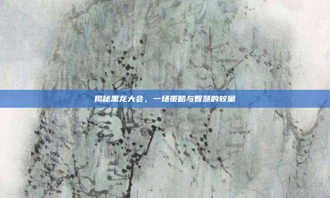揭秘黑龙大会，一场策略与智慧的较量