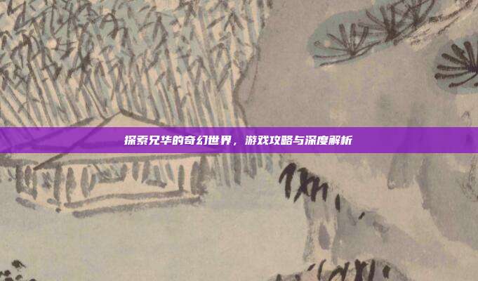 探索兄华的奇幻世界,游戏攻略与深度解析