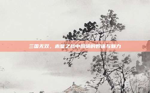 三国无双,赤壁之战中周瑜的智谋与魅力