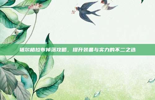 祖尔格拉布掉落攻略，提升装备与实力的不二之选