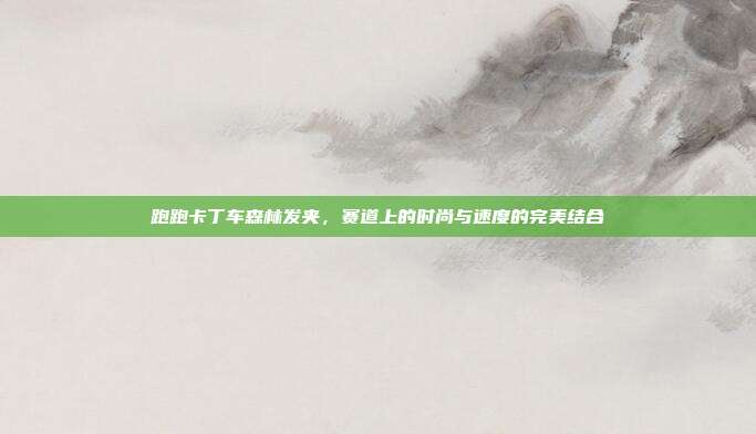 跑跑卡丁车森林发夹,赛道上的时尚与速度的完美结合
