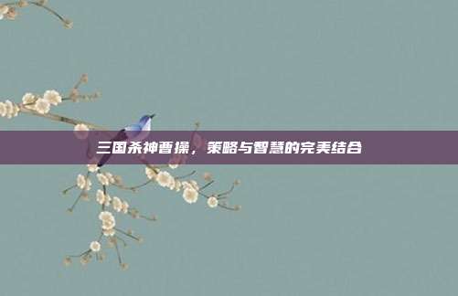 三国杀神曹操，策略与智慧的完美结合