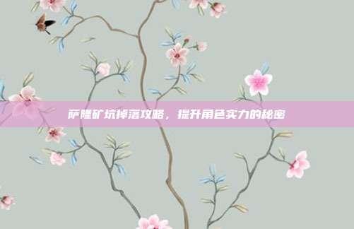 萨隆矿坑掉落攻略，提升角色实力的秘密