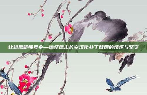 让雄鹰听懂号令—追忆鹰击长空汉化补丁背后的情怀与坚守