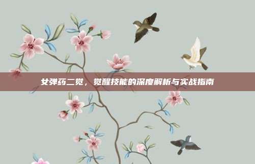 女弹药二觉,觉醒技能的深度解析与实战指南