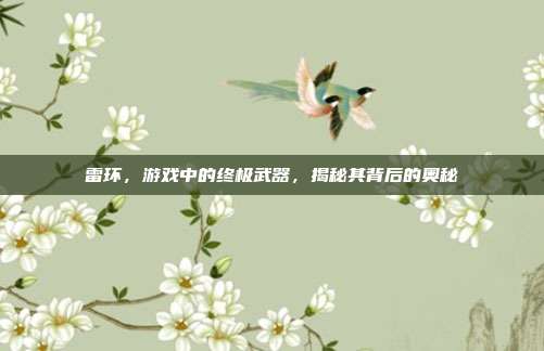 雷环，游戏中的终极武器，揭秘其背后的奥秘