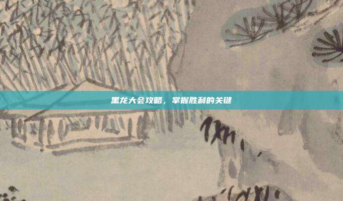 黑龙大会攻略,掌握胜利的关键