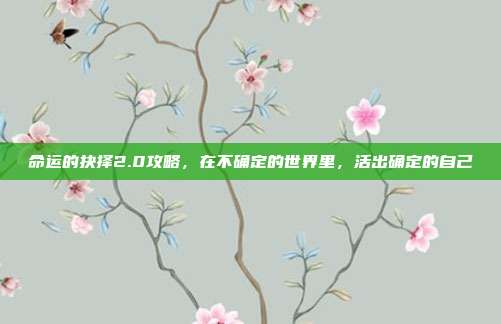 命运的抉择2.0攻略，在不确定的世界里，活出确定的自己
