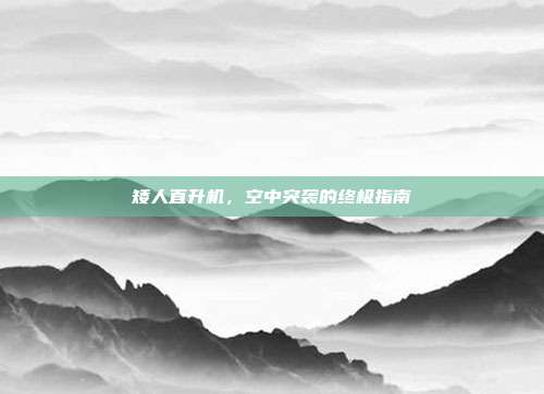 矮人直升机,空中突袭的终极指南