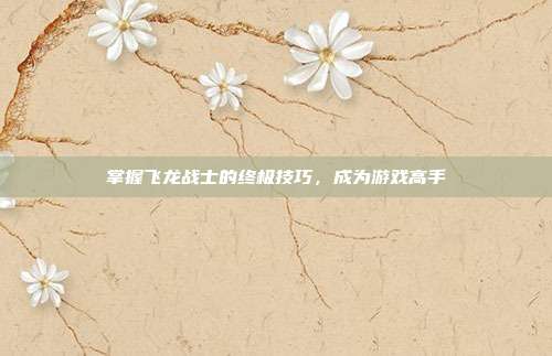 掌握飞龙战士的终极技巧,成为游戏高手