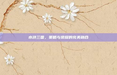 水浒三国,策略与荣耀的完美融合
