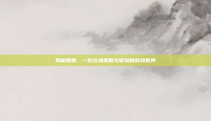 揭秘贼都,一款充满策略与冒险的游戏世界