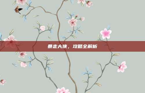 暴走大侠,攻略全解析
