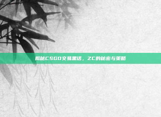 揭秘CSGO交易黑话，ZC的秘密与策略