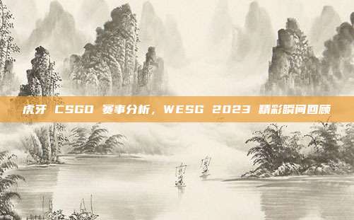 虎牙 CSGO 赛事分析，WESG 2023 精彩瞬间回顾