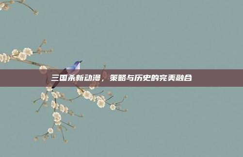 三国杀新动漫,策略与历史的完美融合