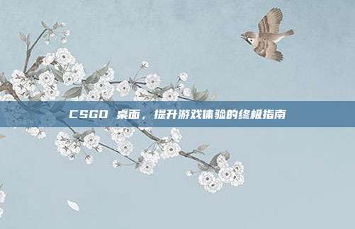CSGO 桌面,提升游戏体验的终极指南